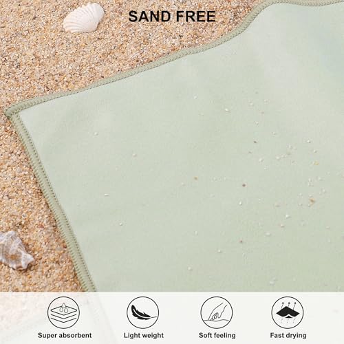 Image of Rainleaf Microfiber Towel Perfect Travel & Gym & Camping Towel. Quick Dry - Super Absorbent - Ultra Compact - Lightweight. Suitable for Trip, Beach, Shower, Backpacking, Pool