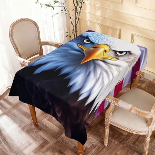 Nappe de table rectangulaire durable aigle américain pour protéger vos meubles de banquet - 2