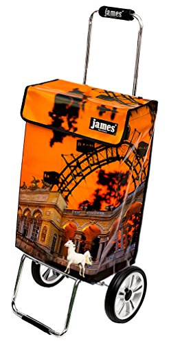 james® Einkaufstwagen Design Vienna Deluxe, moderner Einkaufstrolley, bunter Lifestyle Trolly, Rollkoffer, 40kg… – Bild 3