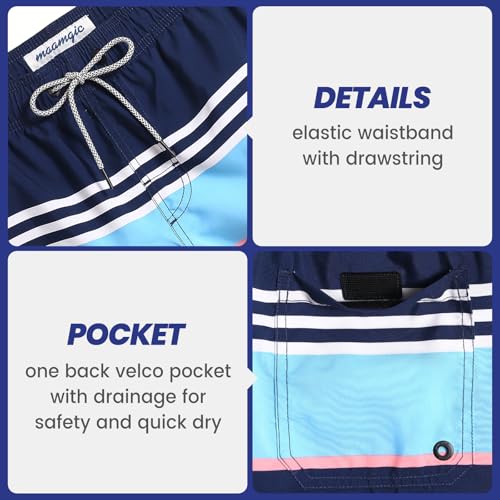 Image of maamgic Mens Swim Trunks Quick Dry Swim Shorts with Mesh Lining Funny Swimwear Bathing Suits 7inch