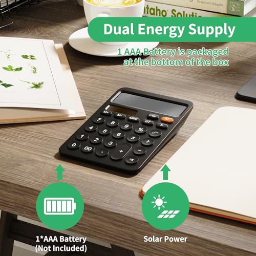 GUYUCOM Calcolatrice a 12 cifre con LCD Schermo