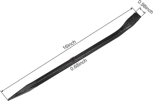 Miniatura 2 de uxcell Barra hexagonal de la manga de la barra de conexión 16" Palanca de acero para hacer palanca y alinear con el extremo del cincel