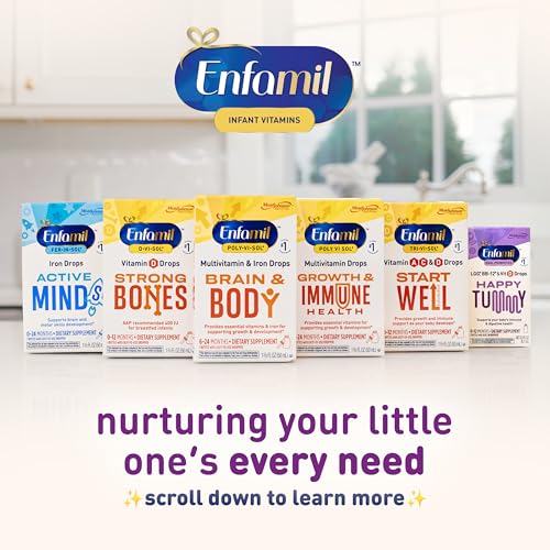 Image of Enfamil Prenatals & Baby Vitamins Dual Probiotics Drops, Supports Baby's Immune & Digestive Health*, 8.7mL Bottle