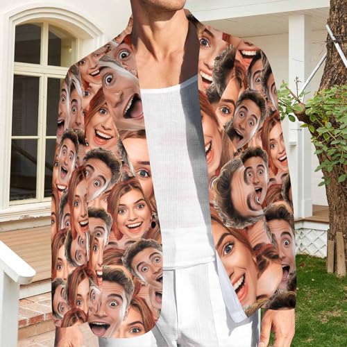Custom Face Blazers for Men Women Personalized Jacket Blazer with Faces Customized Sport Coats with Faces2