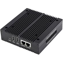 TUOPUONE NAS Multi-Functional Mini-Computer All-in-One, Compatible with Raspberry Pi Compute Module 4, Network Storage, Dual NVMe SSD Slots, 4G Module, USB3.2, Gigabit Ethernet, Linux OS