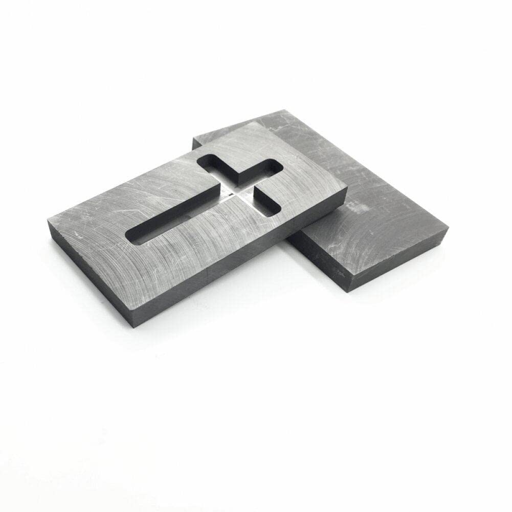Hrippy Coulée Lingot Moule Croix Forme Graphite Creuset Moule Haute Densité Graphite Moule Or Argent Lingot Moule pour Bijoux Artisanat