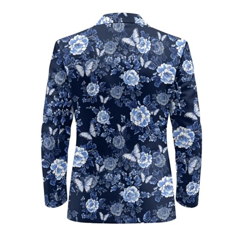 INSTANTARTS Men's Casual Blazer One Button Loose Fit Casual Blazer for Men Regular Fit Lightweight Sport Coats Stylish4