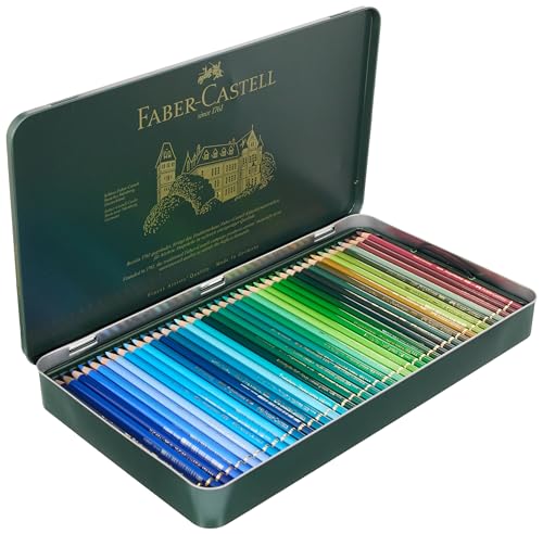 Faber-Castell Polychromos Artists' Color Pencils - Tin of 120 Colors - Premium Quality Artist Pencils