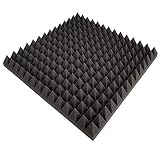 Mail2Mail 1 x Akustikschaumstoff ca 50x50x5cm, Anthrazit Schwarz, FSE (flammhemmend nach MVSS302) Schaumstoff Noppenschaum