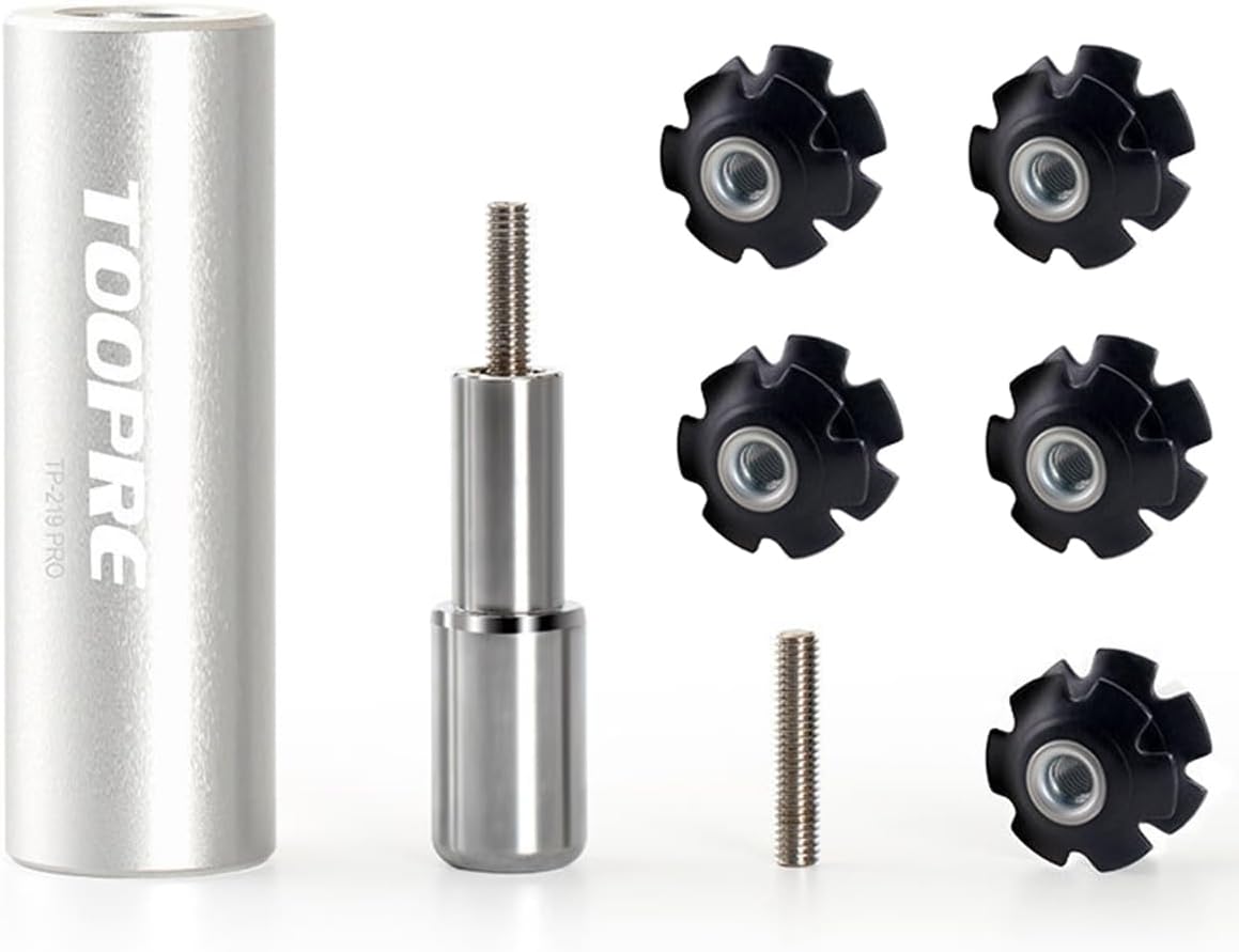 GOLDEAL TOOPRE Bicycle Fork Star Nut Setting Installer with Free Spare Special Screw and 1 Free Star Nut ๏ผfor 7/8",1",1-1/8"๏ผ