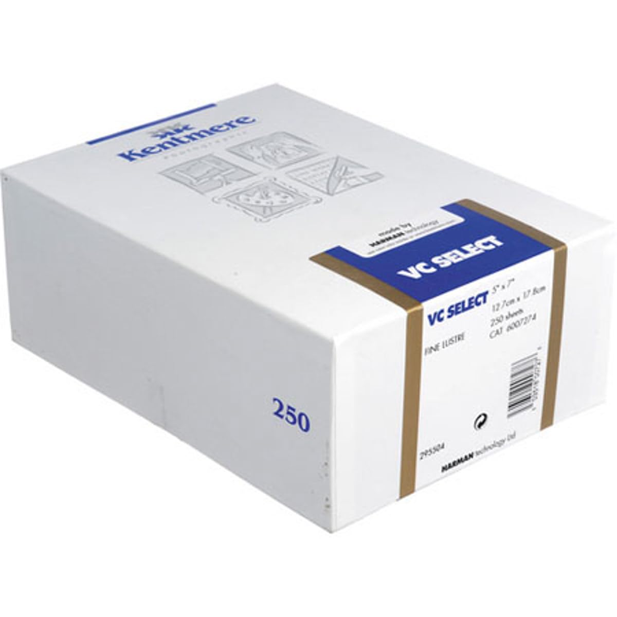 Kentmere VC Select, Variable Contrast Medium Weight RC Fine Lustre Paper, 5x7", 250 Sheets