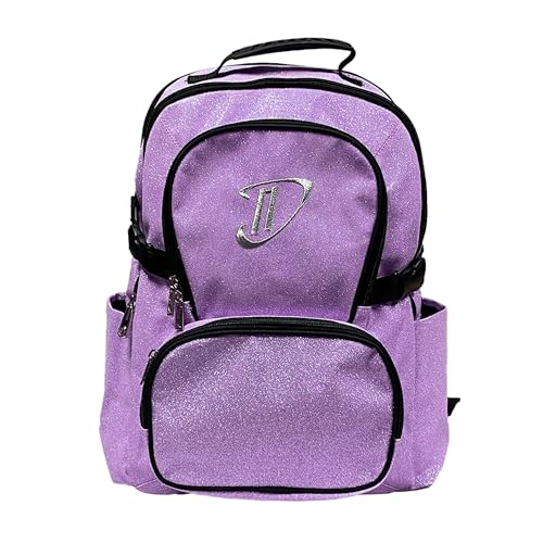 Dream Duffel Classic Backpack for Women & Children Small Travel Bag Water-Resistant Padded Back & Shoulder Straps Size 17.5x14 Purple Sparkle