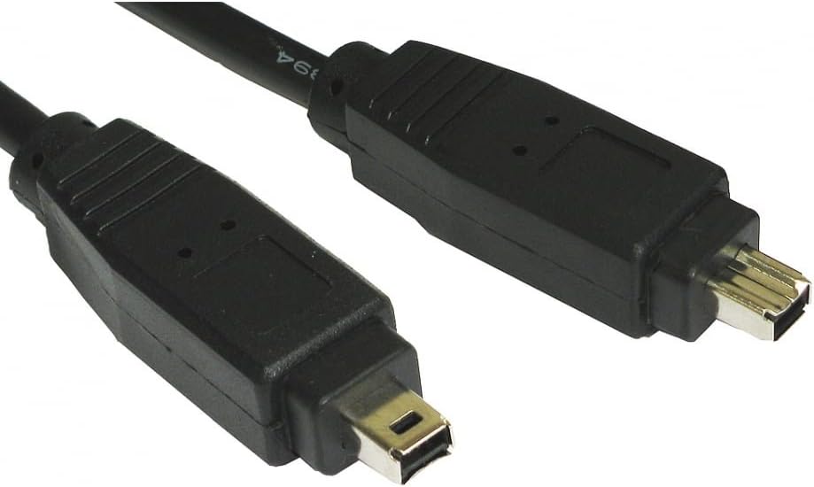 World of Data1m Firewire Cable (4-4) - 4-pin to 4-pin - IEEE1394 - Video - Camcorder - DV - 400 - Male to Male