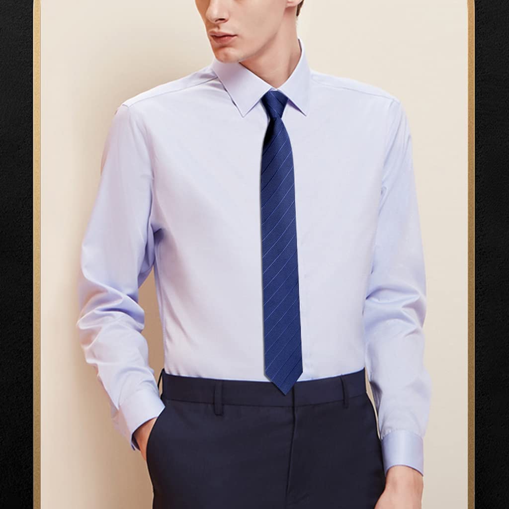 Cravatte, Cravatte da Uomo Cravatta a Righe alla Moda Classica Lavoro Casual riunione Formale for Feste di Lusso | Blue