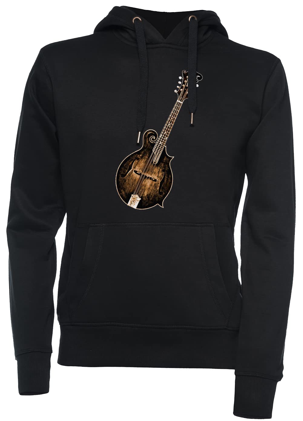 Mandolin Unisex Unisex Felpa con Cappuccio Nero