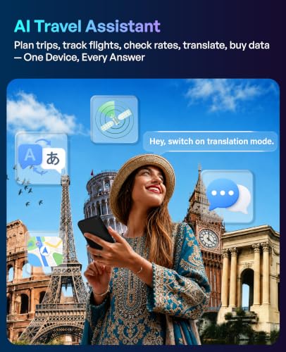 Image of GlocalMe MeowGo G50Max 5G Portable WiFi, NTN Satellite Communication(SMS) | Mobile WiFi Hotspot for Travel in 200+ Countries, AI Smart Travel Assistant, No SIM Required, Connect to the Best Internet