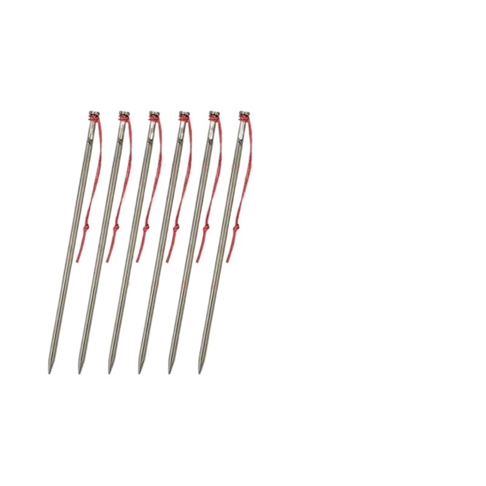 piquetas para tiendas de campaña, Estacas ultraligeras de aleación aluminio for exteriores, 15,5 cm/20 cm, cuerdas tensoras fibra carbono for acampar, clavos for toldos, accesorios for carpas(Silver)