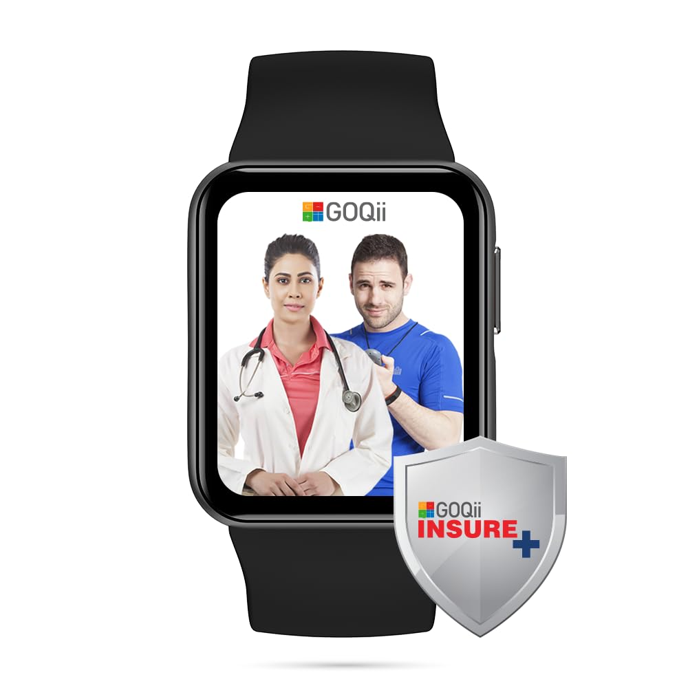 GOQii Health Protect with Insurance- Smart Vital Lite Upto 5 Lakhs Health Insurance Doctor Consults & Lab Benefits with 3-Month Personal Care Coaching