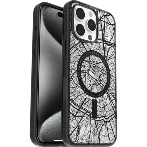 OtterBox Clear Case Series with MagSafe for iPhone 15 Pro Max Shockproof Drop-Proof Ultra Thin Protective Slim Case 3X Military Standard Tested Paris
