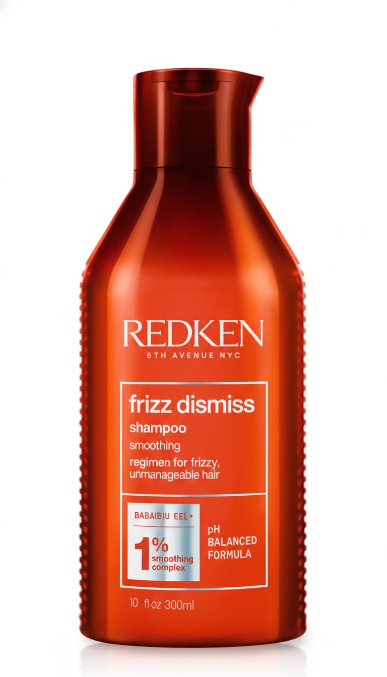 L'Oreal Professionnel Redken Frizz Dismiss Shampoo For Frizzy Hair - Provides Smoothness & Shine, Weightless Frizz Control, Sulfate-Free