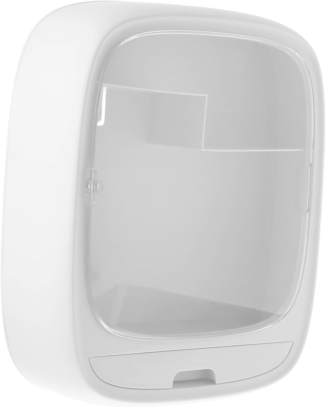 Kichvoe Wall Mounted Makeup Storage Rack Plastic Iron Waterproof White