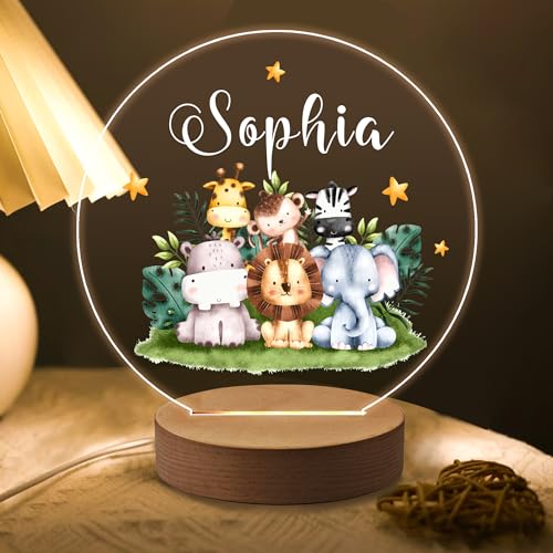 Lámpara de noche personalizada para bebé diseño 3 miniatura 2