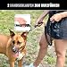 Barkswell Joggingleine Hunde mit Bauchgurt zum Laufen, Joggen, Wandern - Bauchgurt Hundeleine mit 2 Taschen für Wertsachen. - Freihandleine Hund für Grosse und Mittelgroße Hund