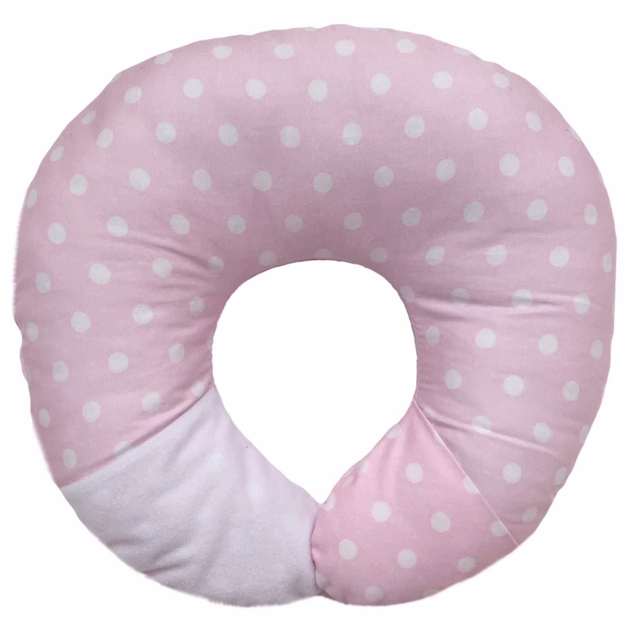 BabyMoon Pillow for Flat Head Syndrome & Neck Support (Pink Dot