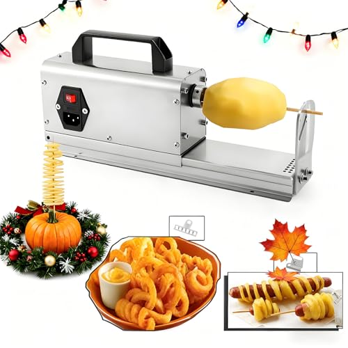 Cortadora eléctrica multifuncional para papas espiral