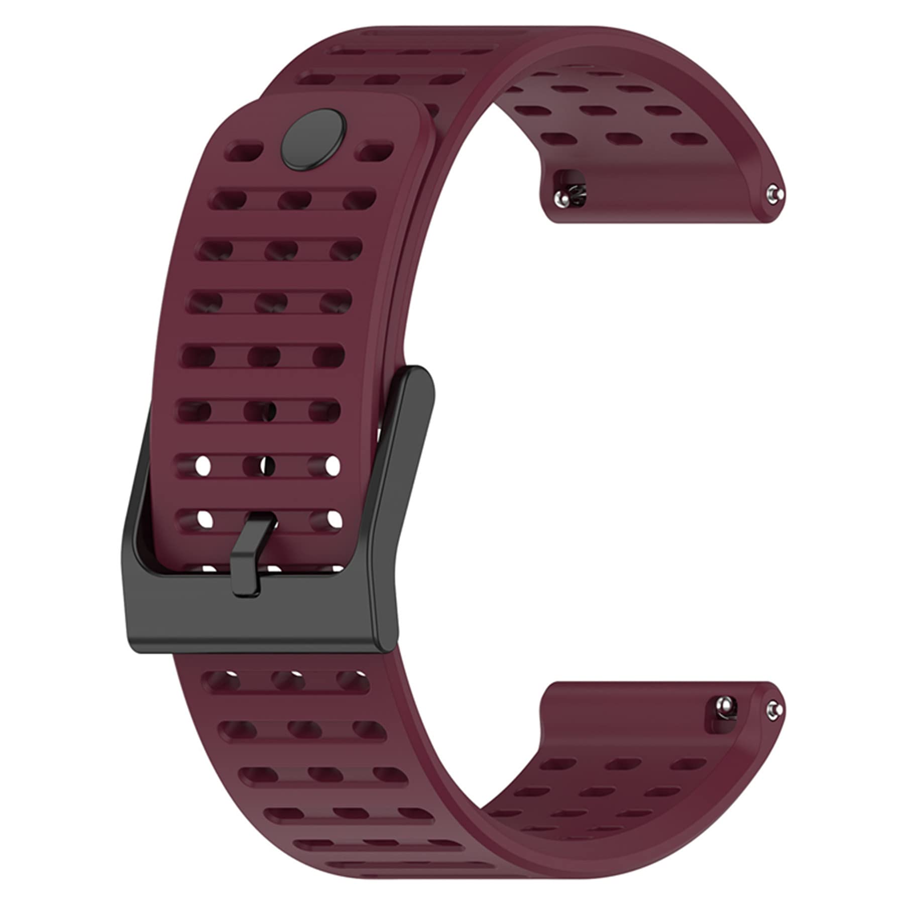 Muovrto Sport Strap for Suunto 9 Peak/9 Peak Pro,Silicone Replacement Watch Strap Band for Suunto 5 Peak/Vertical (Burgundy)