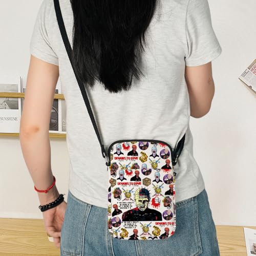 KEYCHIN Pinhead Fans Crossbody Bag Pinhead Movie Gifts Demons To Some Angels To Others Pinhead Shoulder Bag Pinhead Merch 6