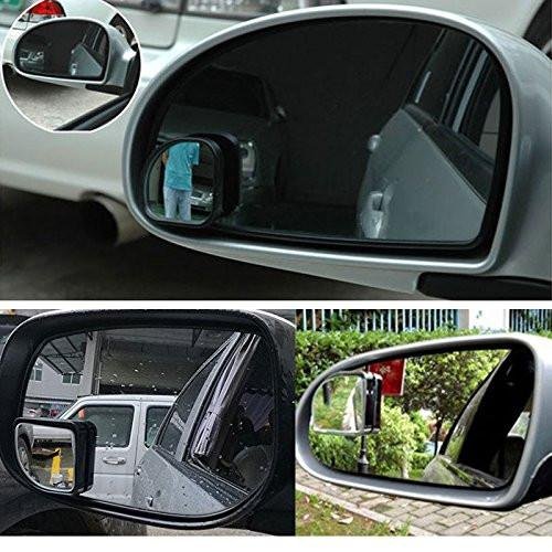 Xotic Tech Blind Spot Mirror, 2'' Black Fan Hd Glass Convex Adjustable Wide Angle Rear View Mirror ,Universal For Car Suvs Truck Motorcycle (2Pcs) #TOP7