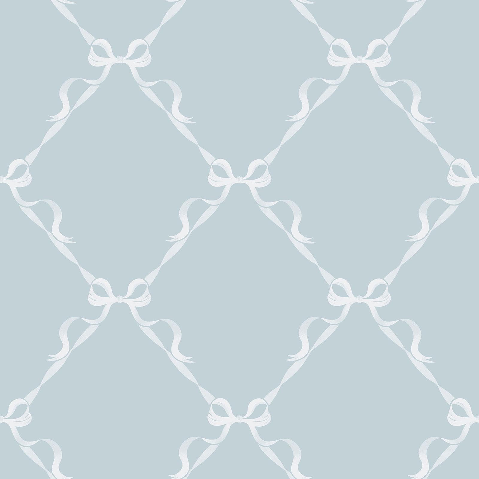 Holden Storybook Tied with a Bow Cute Minimalistic Kids Wallpaper Perfect for Children's Bedrooms, Nurseries, Playrooms Baby Girls' Wallcovering Soft Pale Blue (14030)