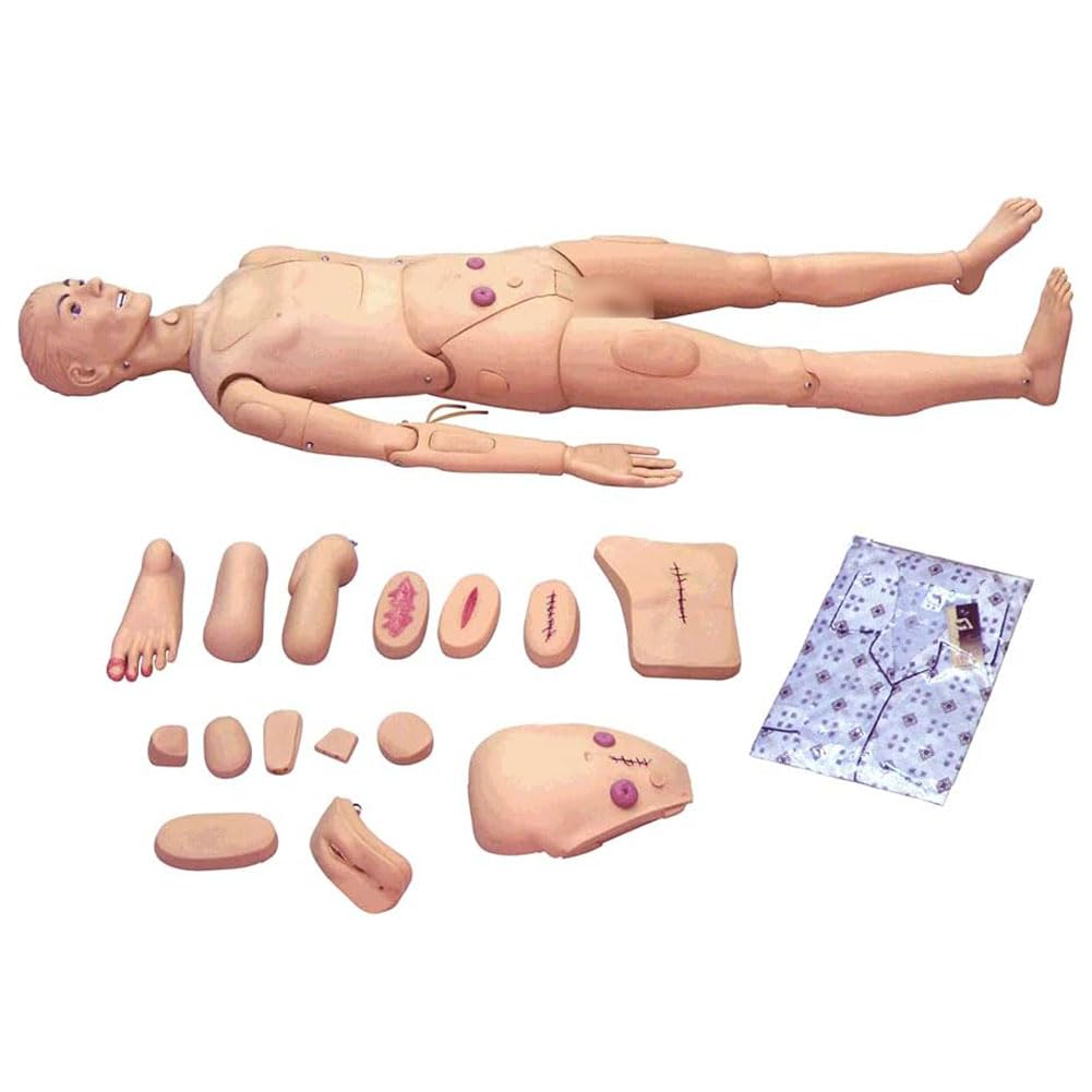 MIZHENG Patient Care Simulator, Training Manikin, Nursing Skills Training Manikin, Patient Care Training Manikin, for Students Education Teaching Medical Training Skills
