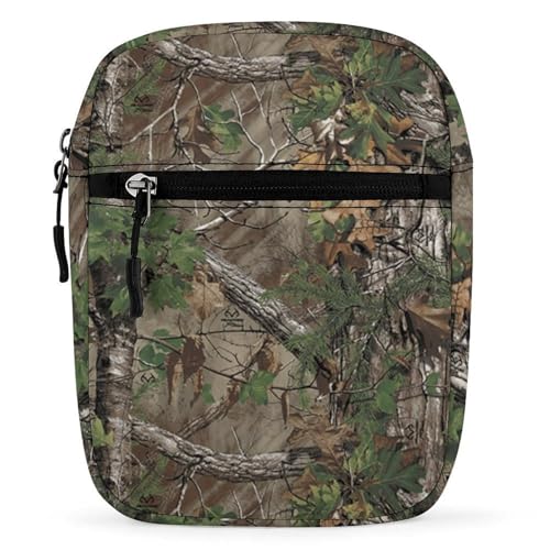 Camouflage Trees Mini Crossbody Bag Anti-Theft Side Shoulder Bags Messenger Bag Unisex