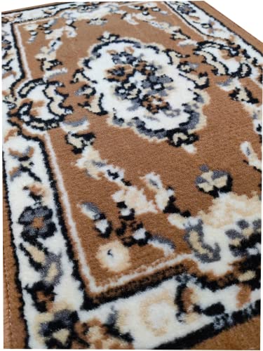 Image of Wool Mix Washable Doormat for Main Door Kitchen Bathroom Bedroom Brown Color 40cm x 60 cm