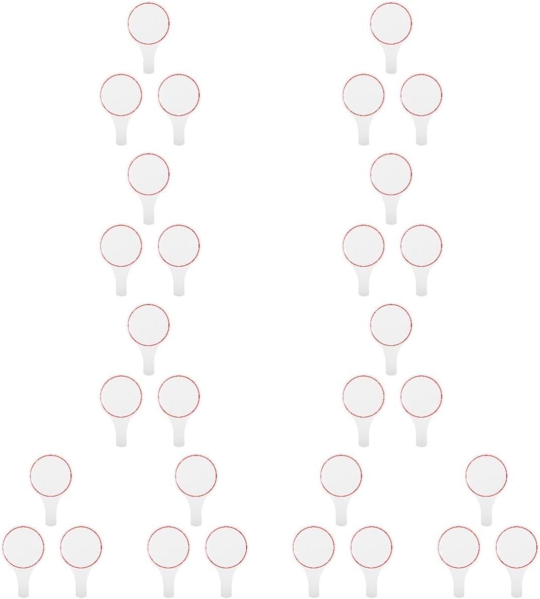 30pcs Blank Erasable Writing Scoreboard for Judges Single-sided Dry Erase for Voting and Scoring for Auctions and Classrooms Easy to Clean and Reusable