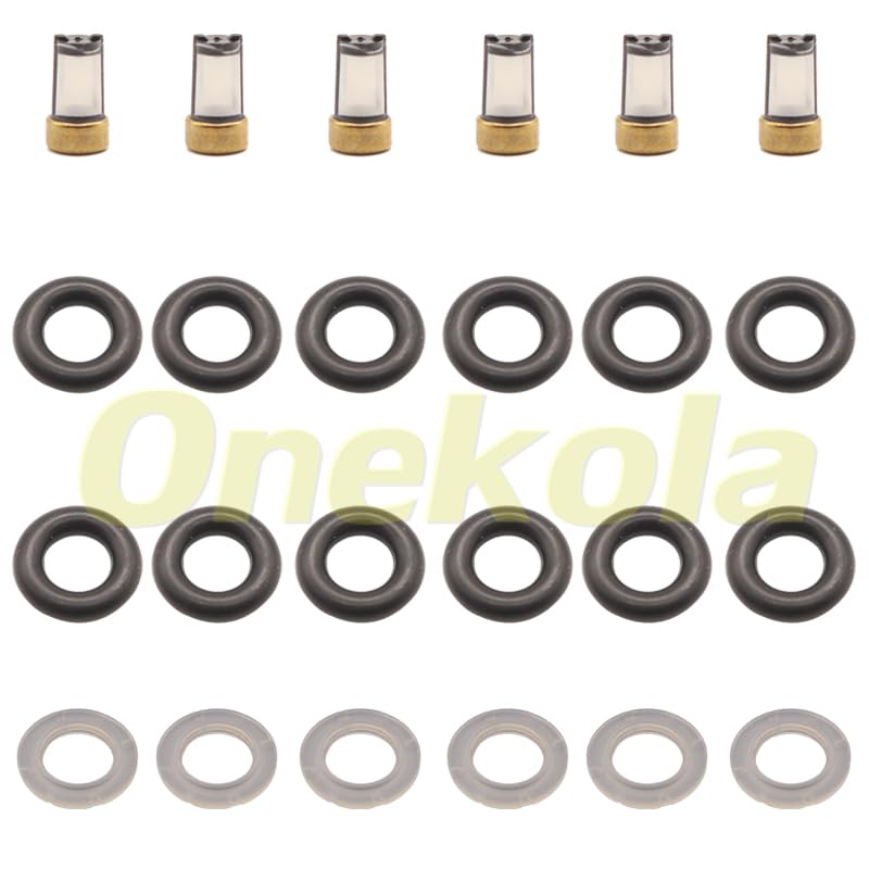 Fuel Injector Service Repair Kit Filters O Rings Seals Grommets for 0280156264 Tiggo A5, T11 Chery QIYUN3 2.0 TIGGO 1.8 2.0 - (Color: 20 Set)