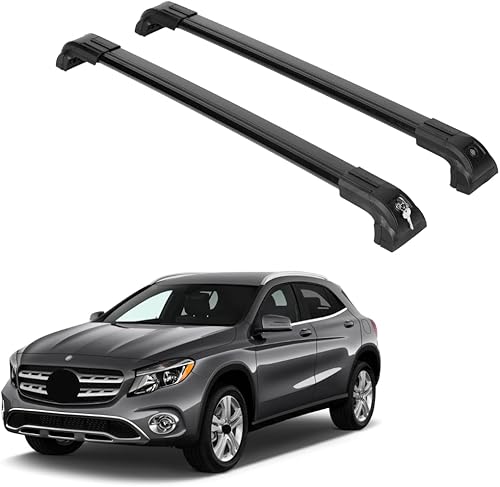 Miniatura 9 de ERKUL ERKUL Car Accessories - Barras transversales de aluminio compatibles con Mercedes-Benz GLA 2014-2019  Juego de barras transversales de