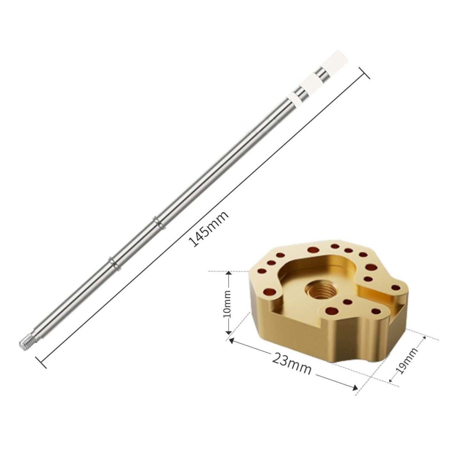 Baoblaze Punta del saldatore per joystick con adattatore, ricambio per manutenzione, strumento di riparazione robusto per giochi, controller professionale in, T12