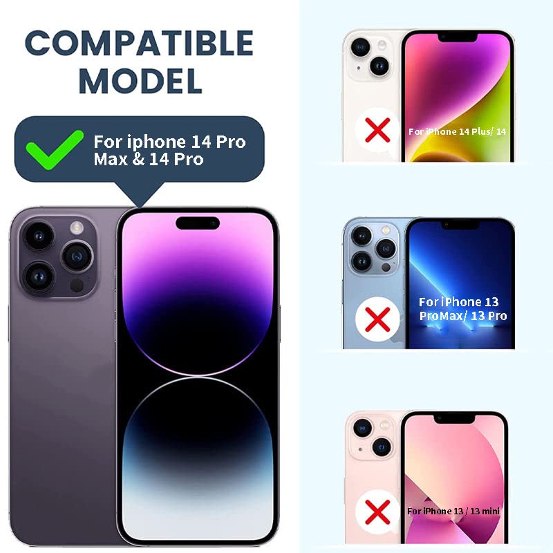 Image of Skinomi Camera Lens Protector Compatible with iPhone 14 pro max[Anti-Scratch] Premium Tempered Glass Film Aluminum Alloy Lens Ring Cover, purple