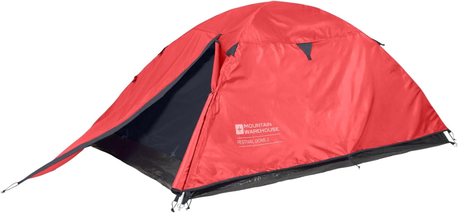 Mountain Warehouse Festival Dome 2 Man Summer Camping Tent - Water Resistant Backpacking Tent - For Spring Summer