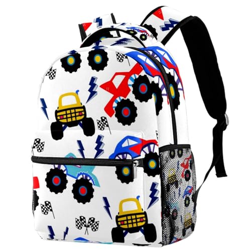 Sac à dos monstre de dessin animé camion avec grand volume 40cm
