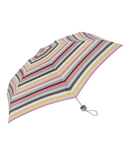 totes 手動開閉 折り畳み傘 ミニ 48cm ガーリーボーダー 8374