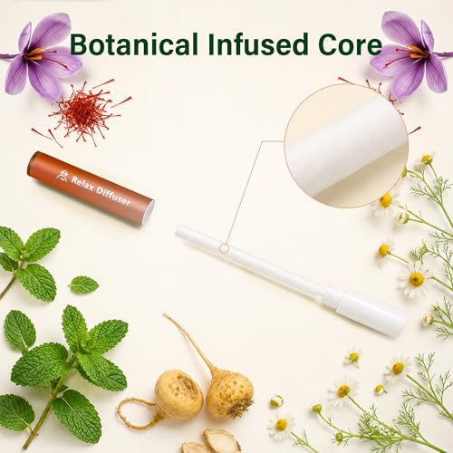 Image of PUFFIAIR Botanical Fragrance Stick Set - Mullein & Chamomile, Non-Electronic Passive Scent Accessories, Natural Botanical Scent Duo