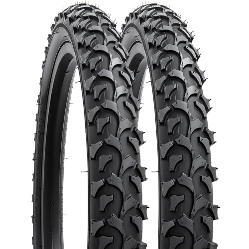 YUNSCM 2-PCS 18 Mountain Bike Tires 18x1.95/53-355 Compatible with Mountain Bike 18 x 1.95 Kid Bicycle Tires (Y-1221)
