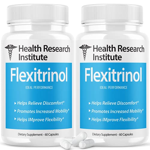 IDEAL PERFORMANCE (2 Pack) Flexitrinol Joint Relief Supplement New Formula Support Health Research Institute (120 Capsules)