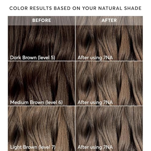 Image of Madison Reed Radiant Hair Color Kit - 7NA Light Ash Brown with Cool Smoky Undertones (Arezzo Brown), Permanent Hair Dye, Dimensional Gray Hair Blending | PPD-Free & Ammonia-Free, 2 Pack