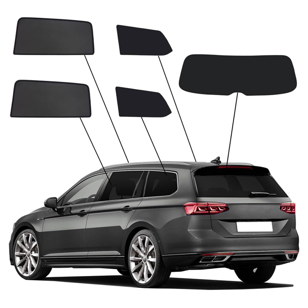 SunClip Privacy & Sun protection compatible with Volkswagen Passat 3G (B8) Variant 2015-2023