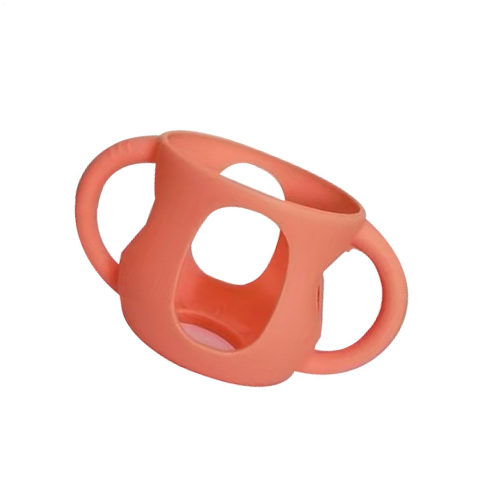 Dranng Silicone Sleeve for Glass Baby Bottle - Milk Bottle Sleeve with Handles - Anti Breakage Bottle Holder, Anti-Drop and Shockproof, Dishwasher Safe